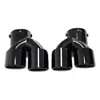 Adecuado para modificación de tubo de escape BMW M240M340M440i cuatro puntas de escape de acero inoxidable fibra de carbono negro G21G42