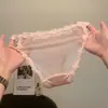 Morado Taro Estilo Francés~Satén Suave Calado con Cordones Pura Tentación Sexy Delgadas Transpirables Malla Calzones Encaje Verano para Mujer