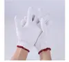 Guante de Protección Laboral Fabricante Nylon Anti-Corte Algodón Resistente al Desgaste Engrosado Hilo de Algodón Encriptado Reparación de Automóviles Venta al por Mayor Hilo Sitio de Construcción Guantes Blancos