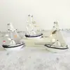 Enfeites de Mini Barco Mediterrâneo Transfronteiriços Pássaro Marinho Farol Modelo de Vela Artesanato Rachado Decorações Atacado