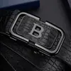 2025 Hebilla Automática Nueva Moda Cinturón para Hombre Casual de Negocios Versátil Cinturón de Gama Alta Calidad Premium Pu Estilo de Letra
