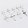 Acero inoxidable cruz pequeño colgante colgante de cruz etiqueta multi-especificación DIY accesorios para pendientes precio de fábrica al por mayor