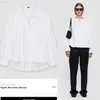 [Producto Destacado] Yuran 26 Nueva Colección Primavera/Verano Camisa de Algodón Popelina Ligera de Alta Calidad con Pliegues Pierna Recta Cordón Manga Larga