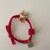 Gomas para el Cabello de Niña Que No Dañan el Cabello, Bandas Rojas de Alta Calidad para Cabello de Bebé para Niñas Pequeñas, Accesorios para el Cabello de Año Nuevo para Niñas