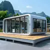 Casa móvil cápsula espacial para exteriores, resort tipo villa, casa contenedor, cápsula con forma de manzana, habitación cielo estrellado, invernadero y casa de huéspedes