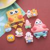 Dibujos Animados Bob Esponja Paida Serie Estrella DIY Funda para Teléfono Móvil Pegatina para Refrigerador Hebilla de Zapato Accesorios de Resina Pegamento de Crema Flor de Zapato Hebilla de Zapato