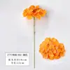 Flor de hortensia artificial de seda de un solo color para decoración de bodas, material de fondo y paisajismo de paredes florales