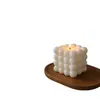 Cubo de Rubik Transfronterizo Vela Aromática Recuerdo Regalo Venta al por Mayor Cera de Soja Adorno Geométrico Blanco Fragancia de Vela