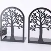 Un Atril con Borde de Árbol Recortado Atril Creativo Almacenamiento de Escritorio Estantería Clip para Libros Atril Simple de Metal Recortado