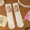 Calcetines Grues de Felpa para Niños de Invierno, Calcetines de Caña Media, Calcetines para el Piso, Calcetines Cálidos de Clase A para Dormir, Calcetines para Casa para Bebés
