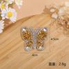 Patrón de mariposa creativa Pegatinas de diamante hechas a mano color strass estampado en caliente Adhesivo DIY strass estampado en caliente imagen fábrica al por mayor