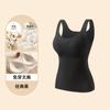 Chaleco Cálido para Mujer con Ropa Interior Acolchada, Copa Fija, Otoño e Invierno, Sin Costuras, Aspecto Adelgazante, Prenda Base para Usar por Dentro y por Fuera