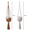 Bolsa de red para maceta, cesta colgante para plantas, cesta colgante de jardín tejida estilo bohemio, cesta colgante para plantas de venta caliente transfronteriza
