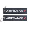 Llavero Bordado Air France, Colgante de Etiqueta Tejida Doble Cara de Tela para Varias Aerolíneas, Personalización de Correa de Equipaje Bordada