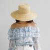Sombrero de paja de moda para primavera y verano, informal, con parte superior plana y alero grande, para exteriores, playa, viajes, protector solar, parasol, sombrero de paja moderno.