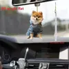 Colgante creativo nuevo y lindo de cachorro para vacaciones, acrílico transfronterizo plano, decoración para el interior del coche y el espejo retrovisor