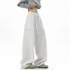 Pantalones Deportivos Lisos de Moda Americana Tendencia para Hombre, Nuevos de Otoño e Invierno Elegantes Juveniles de Pierna Recta Casuales de Pierna Ancha Largos para Hombre