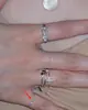 Artículo Popular de Xiaohongshu: Anillo Combinable Apilable de Diamantes con Lazo y Cruz Completa de Diamantes, Disponible para Dropshipping