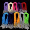 Venta caliente transfronteriza de 1,5-2 mm, collar de cera de Corea del Sur con hebilla de langosta, cuerda de cuero negro, accesorios de joyería hechos a mano.
