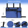 Bolsa de almacenamiento lateral para andador y silla de ruedas de tela Oxford con múltiples bolsillos bolsa para andador
