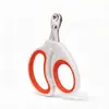 Cortador de Unhas para Gato com Design de Segurança de Buraco Redondo, Aparador de Unhas de Aço Inoxidável para Gatos e Pets Pequenos, Laranja