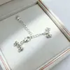 Collar/Pulsera de Perlas de Cobre Chapado en Oro de 18 Quilates Doble Fila Cierre de Langosta en Forma de Corazón Accesorios para Joyería DIY Venta al por Mayor