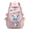 Mochila de Dibujos Animados Anime Tiburón Chica Gawr Gura, para Niños y Niñas, Estudiantes de Primaria y Secundaria, Gran Capacidad, Bolso Escolar Casual