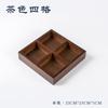 Bambú y Madera Jiugongge Bandeja Vajilla Plato para Hot Pot Fuente Plato Giratorio Estufa Circundante Té Cocina Plato de Frutas Snacks Plato de Frutas Secas Plato de Madera