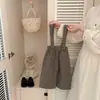 Overol Infantil de Otoño Vintage Estilo Nuevo para Niños y Niñas Ropa de Primavera y Otoño para Bebé Cintura Elástica Holgado Casual Pantalones de Pierna Ancha