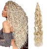 Rizo Latino Blanco Pelo Rizo Hawaiano 18 pulgadas Transfronterizo deeptwist Hawaii Crochet Peluca de Cabello