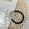 Placa de acetato acrílico simple triángulo geométrico cuerda para el cabello cuerda para el cabello elegante banda para el cabello para cola de caballo goma para el cabello