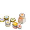 Vela perfumada de cera de soja Psyche Candle com flores secas, ideal para casamentos e presentes de aniversário.
