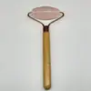 Massageador Roller de Jade Natural e Cristal Rosa Multifuncional para Beleza Facial Empurrador Bastão de Bola de Cristal Multifuncional para Corpo Inteiro
