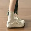 Zapatillas de estrellas estilo oceánico para mujer, nuevo modelo 2026, diseño único, versátiles, transpirables, zapatillas planas, zapatos blancos