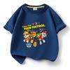 Ropa infantil de dibujos animados del equipo Wang Wang, una generación de niños, camiseta de manga corta de algodón, abrigo naranja, camiseta para bebé niño