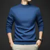 Suéter grueso 100% lana pura para hombre, nuevo de otoño e invierno 2026, camisa base cálida de estilo casual de negocios, suéter para hombre