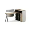 Combinación de escritorio de oficina y silla para personal, simple y moderno, estación de trabajo para seis personas, escritorio de computadora para cuatro personas, cubículo para dos personas