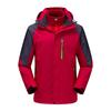 Ropa de Carga Tres en Uno Forrada de Polar a Prueba de Viento Logotipo Impreso Personalizado Invierno Ropa de Trabajo Gruesa Desmontable para Hombre Chaqueta Cálida