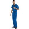 Conjunto de ropa de manga corta para lavarse las manos, venta directa de fábrica, ropa para cepillos médicos, belleza médica, laboratorio, trabajo bucal, logotipo personalizado.