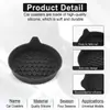Portavasos para Coche Alfombrilla Antideslizante Negra Posavasos Silencioso con Borde Elevado y Asa Extraíble, Ajuste Universal para la Mayoría de Portavasos