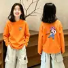 Camiseta Manga Longa Feminina 2026 Novo Estilo Outono Adolescente Super Bonita Top Algodão Puro Infantil Roupas Fofas Estampadas