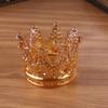 Portavelas de Cristal con Forma de Corona Accesorios Creativos para Cena a la Luz de Velas Comida Occidental Ins Portavelas Perfumado Estilo Nórdico Estilo Ins