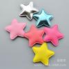 5cm fofos adesivos de tecido estrela de cinco pontas de PU acessórios de cabelo feitos à mão enfeite de cabeça acessórios DIY materiais de decoração de feriado acessórios