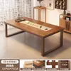 Mesa de estudo tradicional chinesa, escrivaninha, mesa de caligrafia, núcleo de madeira maciça, mesa de arte para aula de treinamento, mesa de xadrez e Go e pintura, mesa e cadeiras de treinamento