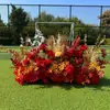 Novo Estilo Arranjos de Flores Grandes de Seda para Casamento, Arranjos de Flores Decorativos Prontos, Paredes de Flores de Hotel, Decorações Florais de Corredor, Arte Floral de Casamento