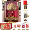 Ocho Direcciones de la Riqueza Moneda de 50 Centavos Árbol de Dinero Árbol de la Fortuna Hecho a Mano Kit de Materiales para Marco de Fotos DIY Regalo de Apertura