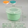 Caja de Almuerzo Redonda Desechable de Alta Gama Engrosada a Prueba de Fugas con Cierre de Hebilla Caja de Embalaje para Llevar Caja para Almuerzo Caliente Picante de Sopa y Fideos