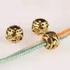 Prata Antiga 10mm Furo Grande Contas Vazadas Contas Espaçadoras Redondas Retro Acessórios DIY Liga Bola Oca Contas Soltas Acessórios para Joias