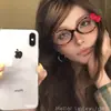 Subcultura Celebridad de Internet Espejo Lindo con Decoración de Lazo Gato Negro con Marco Estampado de Leopardo Gafas para Estilismo Sin Maquillaje Modernas