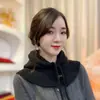 Coco 2024 Nuevo Gorro y Bufanda de Punto Todo en Uno para Mujer Otoño e Invierno Cortavientos y Cálido Protección para el Cuello Bufanda con Capucha de Punto Engrosada